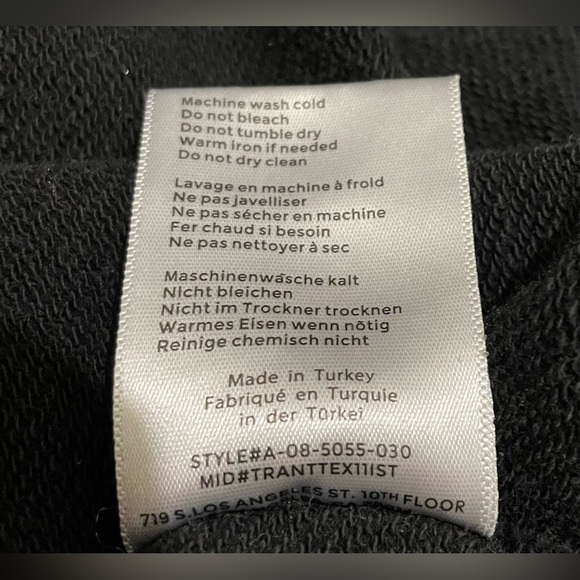 NEW Anine Bing Ramona New York Sweatshirt, Black, Women’s Medium - Picture 9 of 11